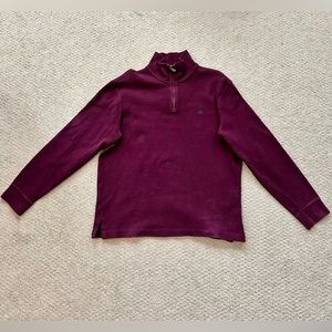 Ralph Lauren Maroon Quarterzip Sweater